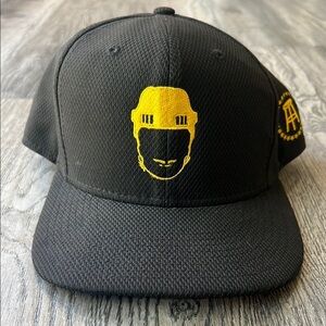 New Era Hat Black Spittin Chiclets SnapBack Hat Barstool Sports Original Logo